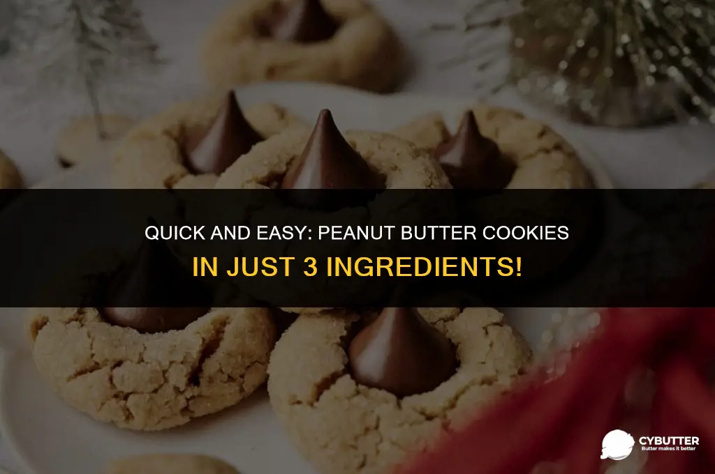 how long do you cook 3 ingredient peanut butter cookies