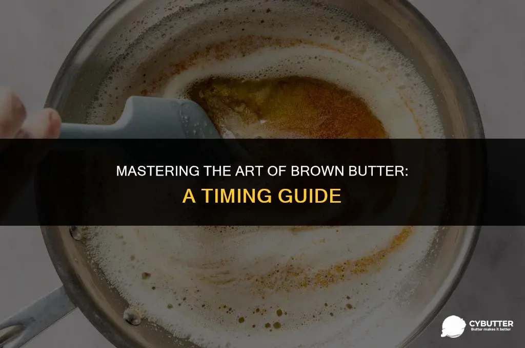 how long do you cook brown butter
