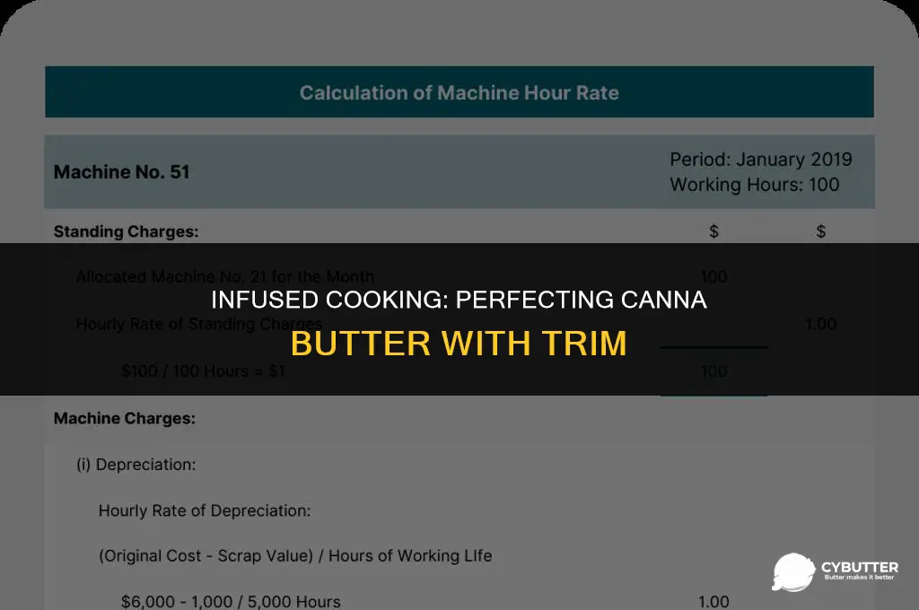 how long do you cook canna butter with trim