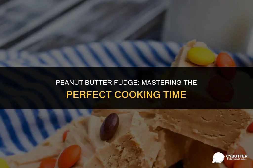 how long do you cook peanut butter fudge