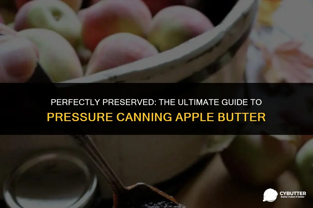 how long do you pressure can apple butter