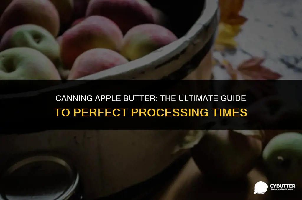 how long do you process apple butter when canning