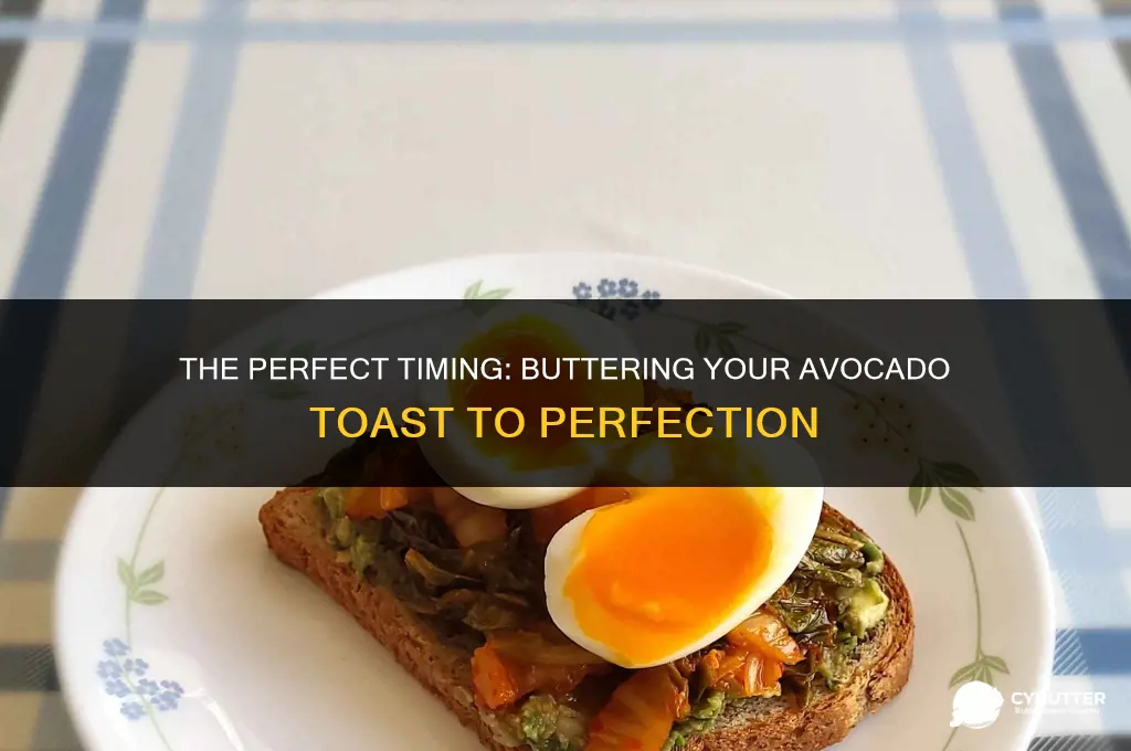 how long do you put butter on avocado toast