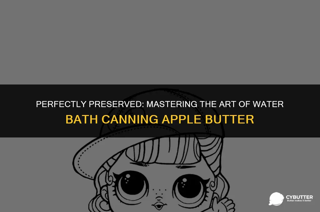 how long do you water can apple butter
