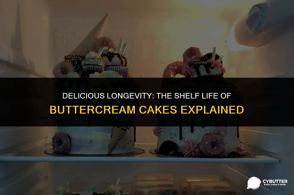how long does a butter cream cake last
