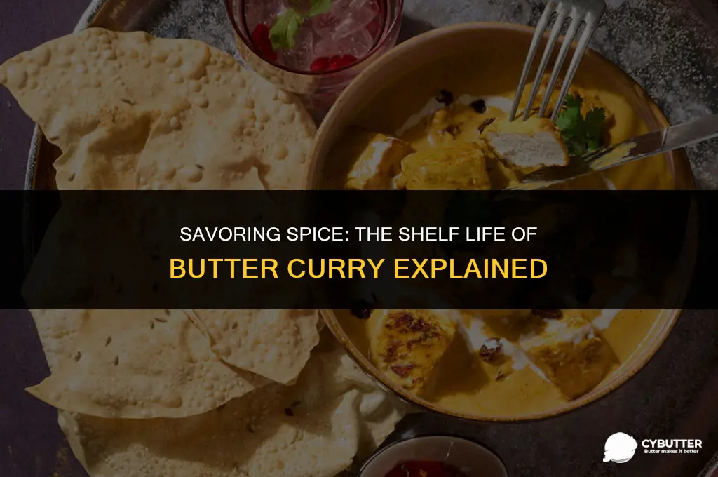 how long does a jar of butter curry last