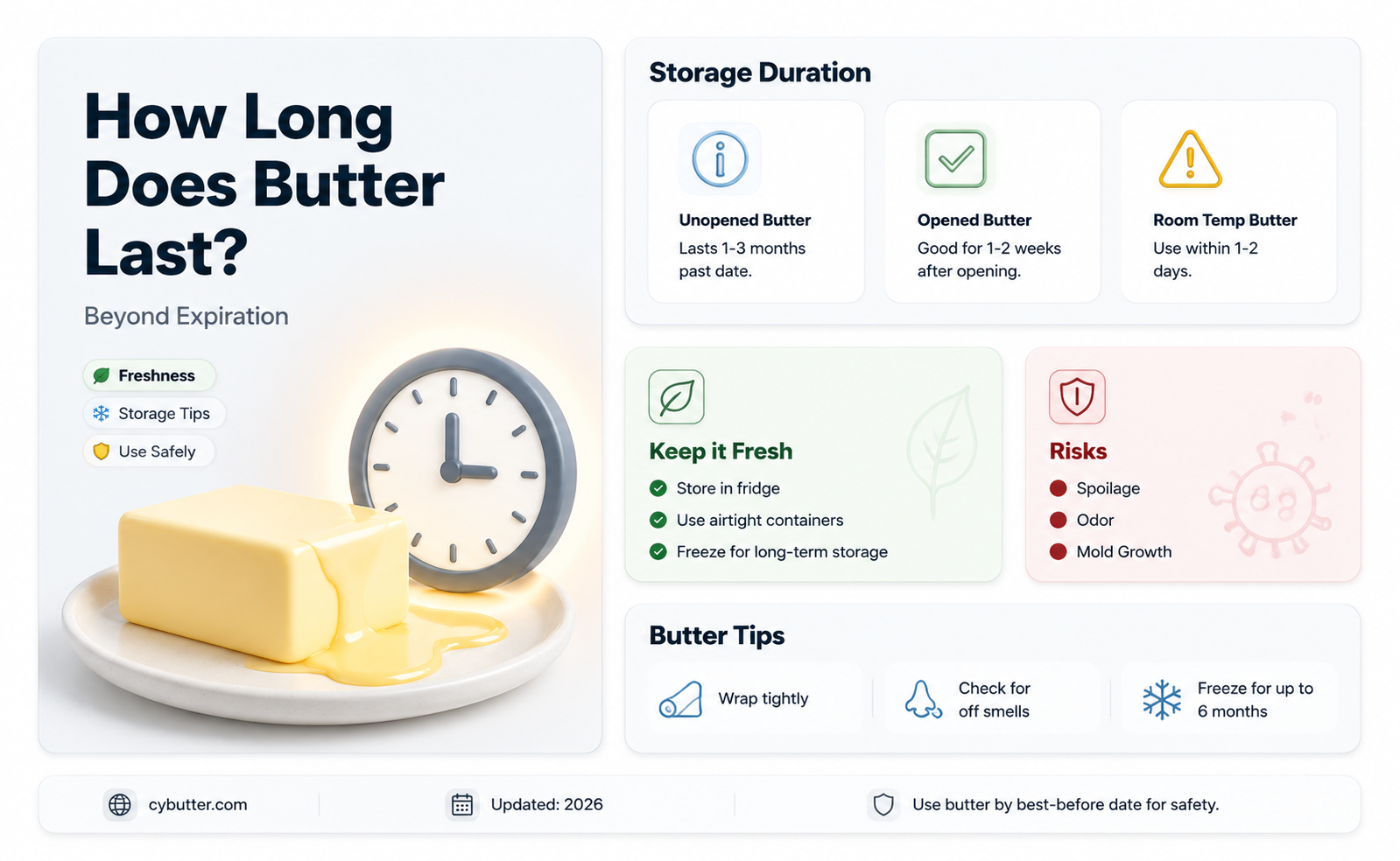 how long butter good past date