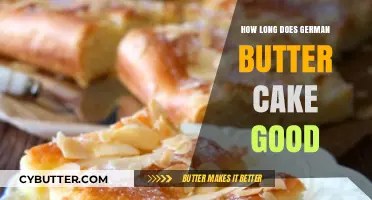 How Long Does German Butter Cake Stay Fresh and Delicious?