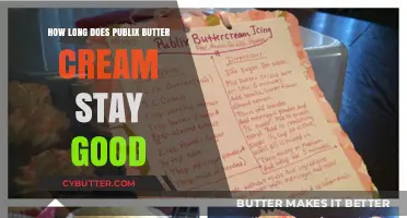 Publix Butter Cream Shelf Life: How Long Does It Last?