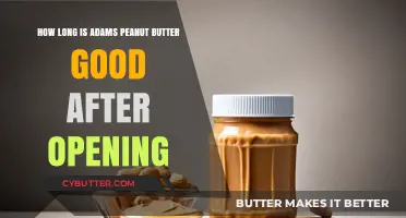 Shelf Life of Adams Peanut Butter: Post-Opening Freshness Guide