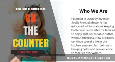 Butter's Counter Life: How Long Is It Safe to Leave Out?
