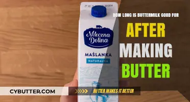 Buttermilk Shelf Life: How Long Does It Last After Making Butter?