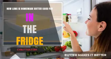 Homemade Butter Shelf Life: How Long Does It Last in the Fridge?