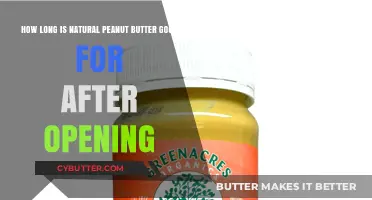 Natural Peanut Butter Shelf Life: How Long Does It Last After Opening?