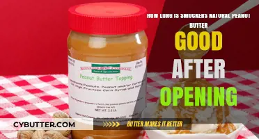 How Long Does Smucker's Natural Peanut Butter Last Once Opened?