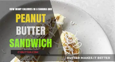 Delicious Banana and Peanut Butter Sandwich: A Caloric Delight