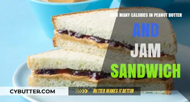 Delicious Peanut Butter and Jam Sandwich: A Caloric Delight