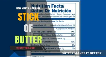 Unraveling the Caloric Mystery: A Stick of Butter's Hidden Secrets