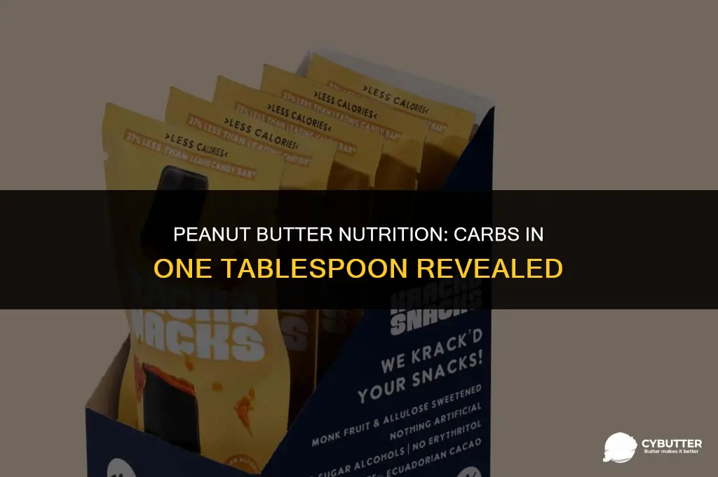 how many carbs in 1 tablespoon of peanut butter