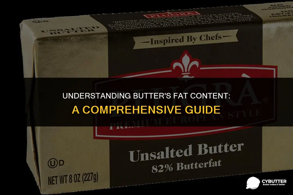 how many grams of fat in butter