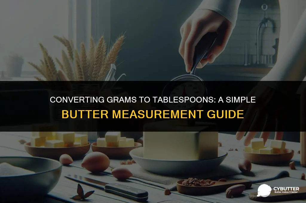 how many tablespoons is 40g of butter