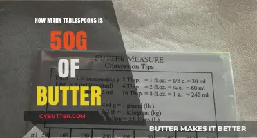 Converting 50 Grams of Butter to Tablespoons: A Simple Guide