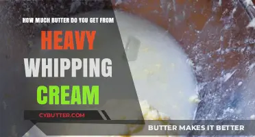Butter Yield from Heavy Whipping Cream: A Simple Conversion Guide