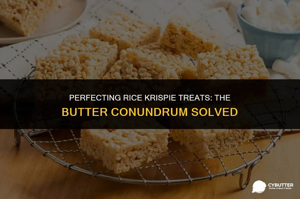 how much butter do you use for rice crispy treats