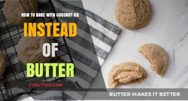 Substituting Butter with Coconut Oil in Baking: A Healthy Twist