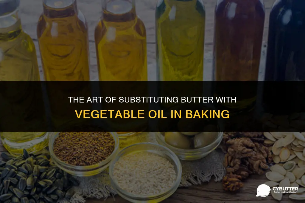 how to butter for vegetable oil in cake
