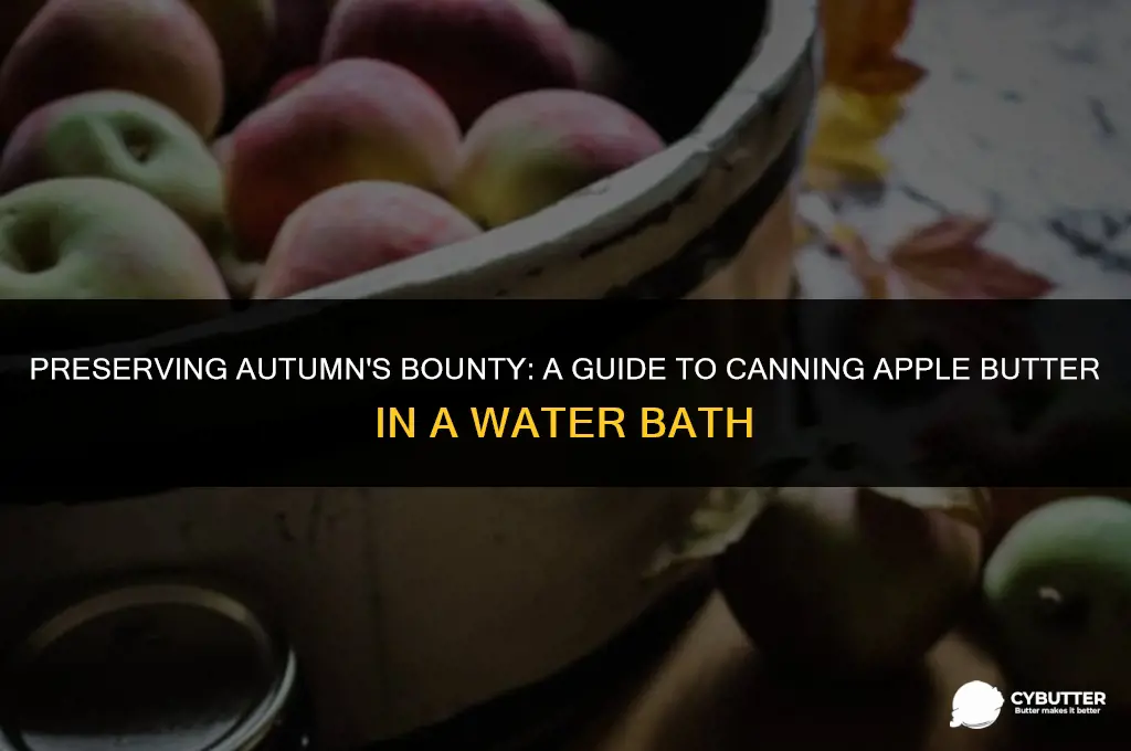 how to can apple butter in a water bath