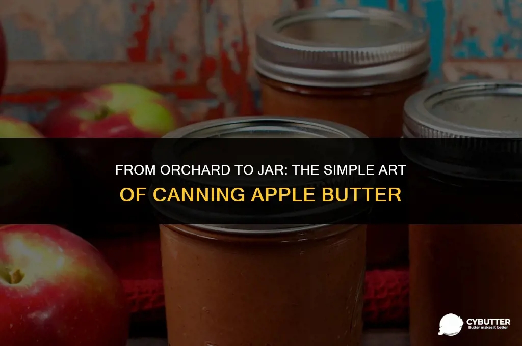 how to can apple butter