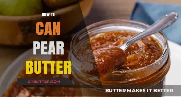 Delicious Homemade Pear Butter: A Simple Canning Guide
