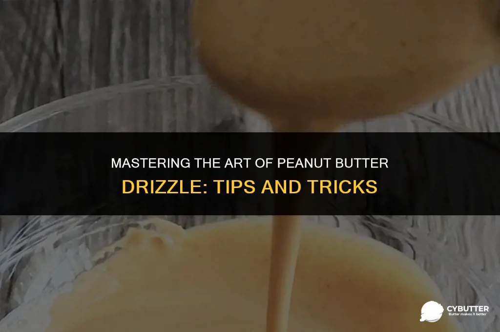 how to drizzle peanut butter