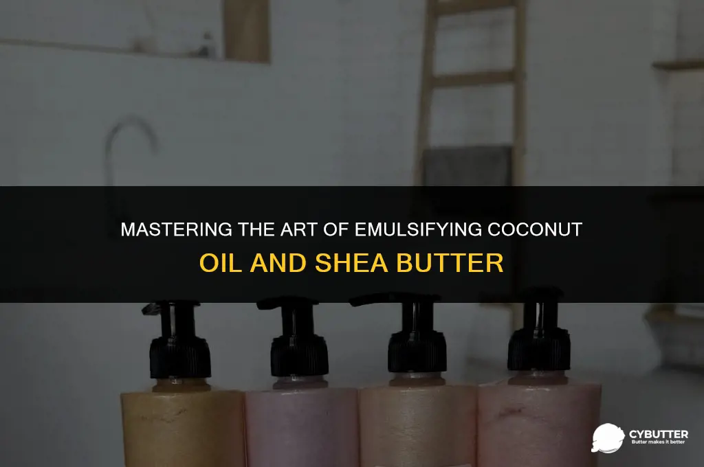 how to emulsify coconut oil and shea butter