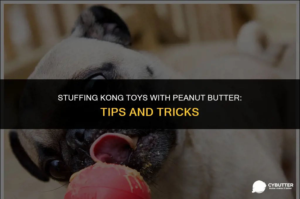 how to fill kong with peanut butter