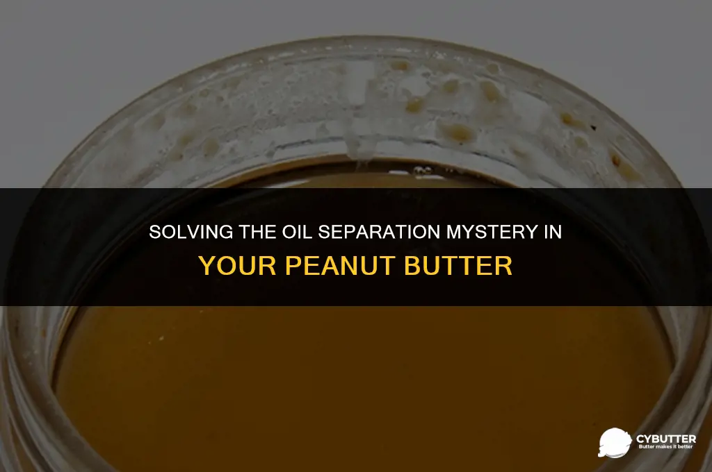 how to fix oil separation in peanut butter