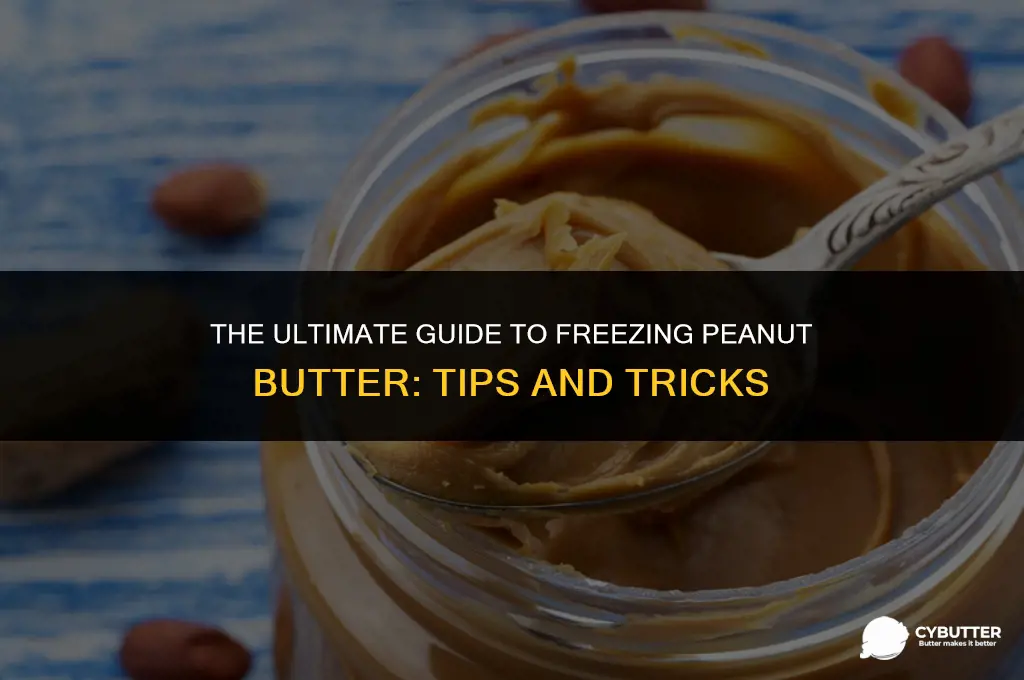 how to freeze peanut butter