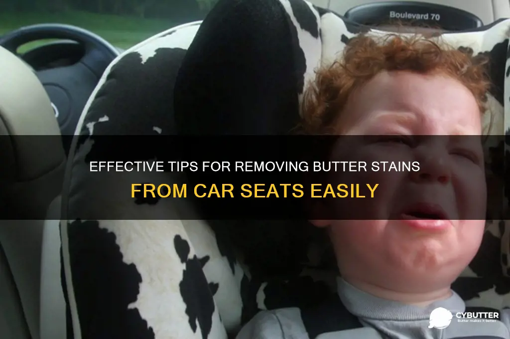 how to get butter out car seats