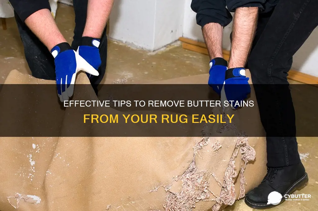 how to get butter out of a rug
