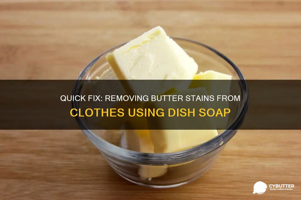 how to get butter out of clothes with dish soap
