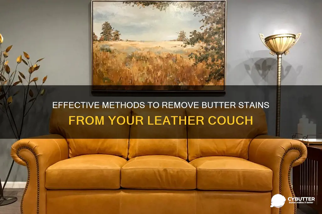 how to get butter out of leather couch