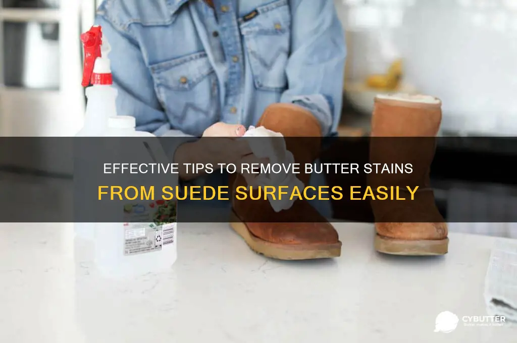 how to get butter out of suade