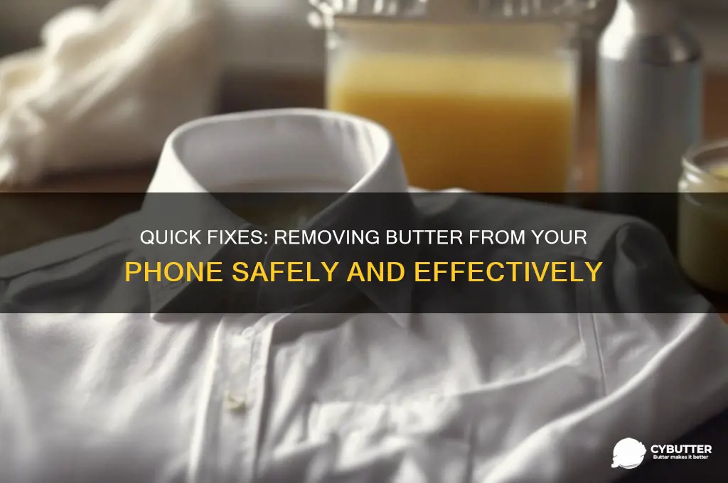 how to get butter out of your phone