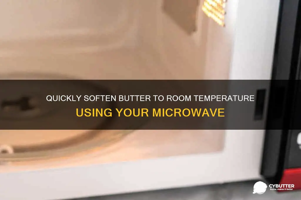 how to get butter room temperature in microwave