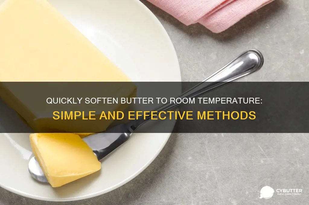 how to get butter rrom temperature quickly