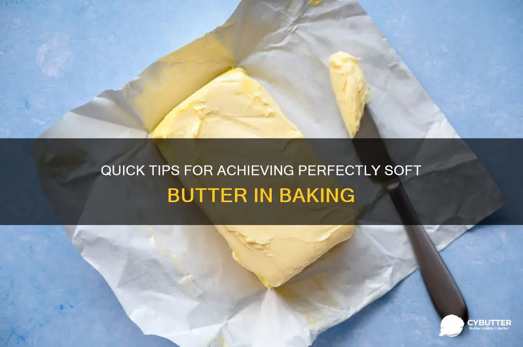 how to get butter soft for baking