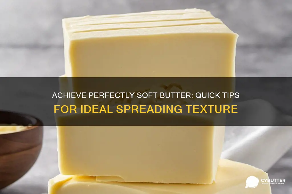 how to get butter soft