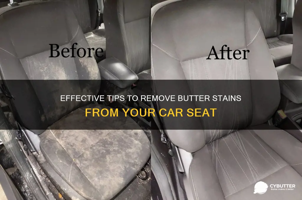 how to get butter stain out of car seat