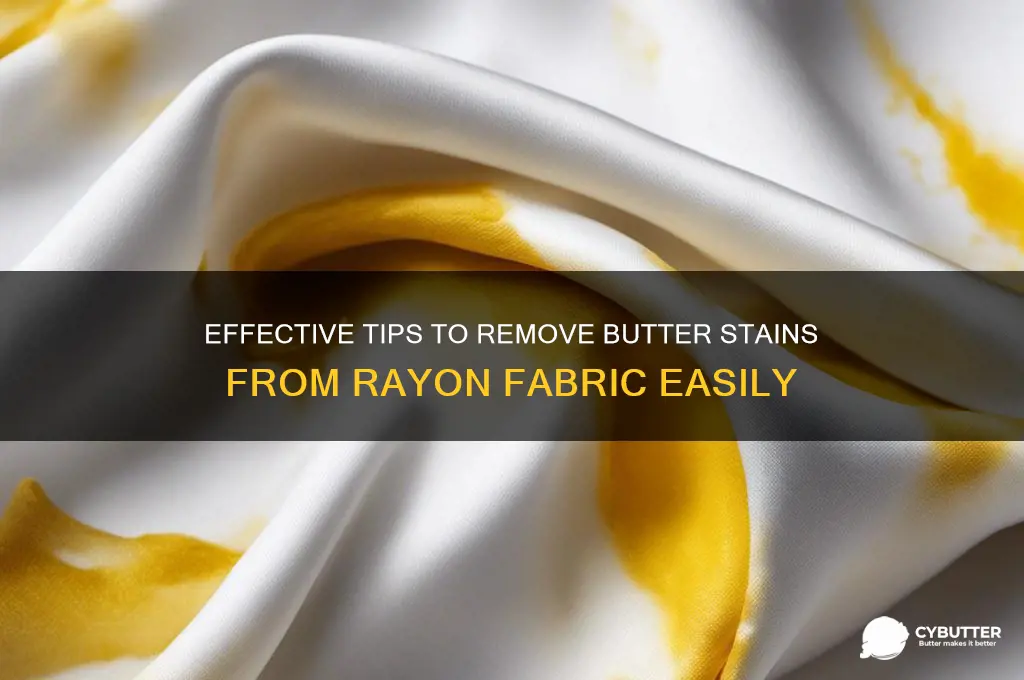 how to get butter stain out of rayon